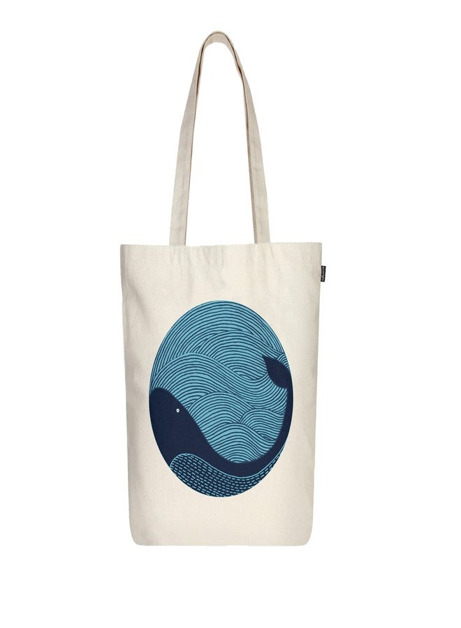 EcoRight Eco Right Canvas Tote Bags for Women with Zip, College Bag for Girls, 100% Organic Cotton Tote Bag for Shopping, Travel & beach bags for women - Image 1